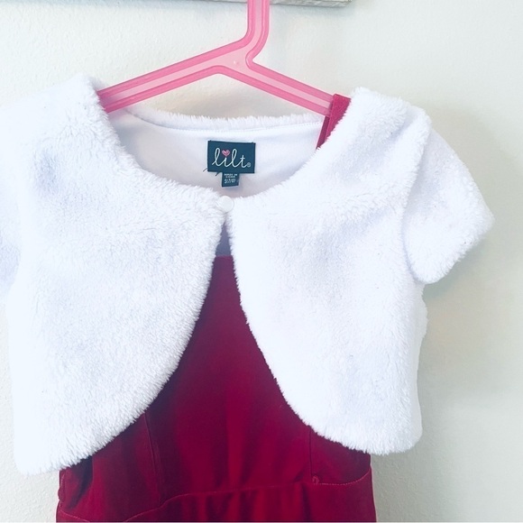 Lits Girls Christmas Dress - Size S (7-8) (no belt included) - Picture 3 of 12